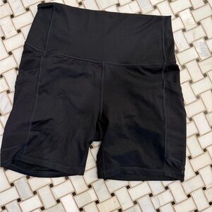 Fabletics Black High-Rise Women’s Athletic Shorts